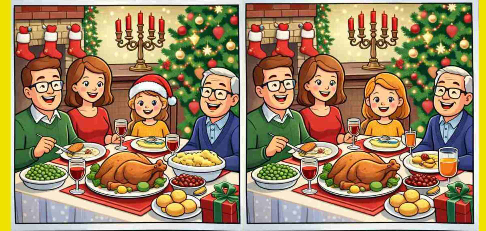 Є 16 секунд: знайдіть відмінності у різдвяній головоломці