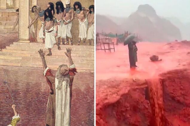 Напомнило библейское пророчество о 'конце света': остров в Иране залили 'кровавые реки'. Видео