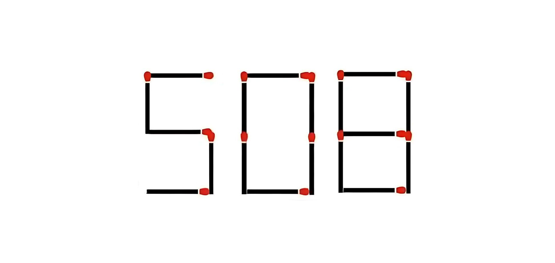 Есть только 10 секунд: непростая головоломка со спичками