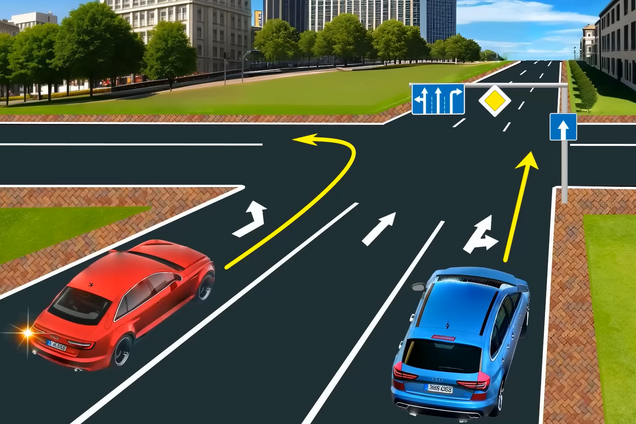 Хто з водіїв порушить правила? Завдання з ПДР