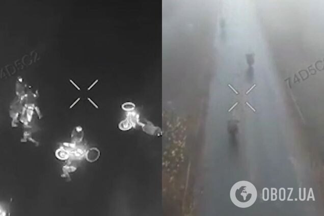 На Лиманском направлении украинские войска 'разнесли' мотоциклетную группу противника: враг хотел прорваться. Видео