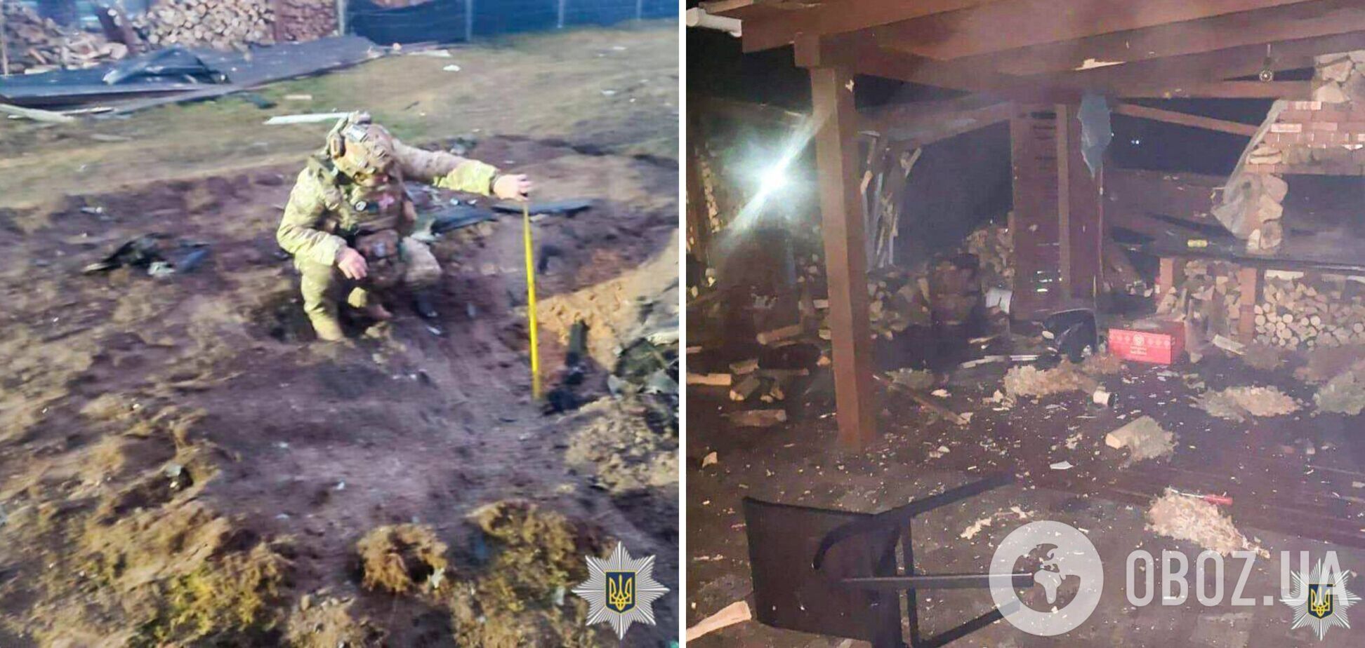 РФ ударила по объекту инфраструктуры на Ривненщине: полиция показала последствия. Фото