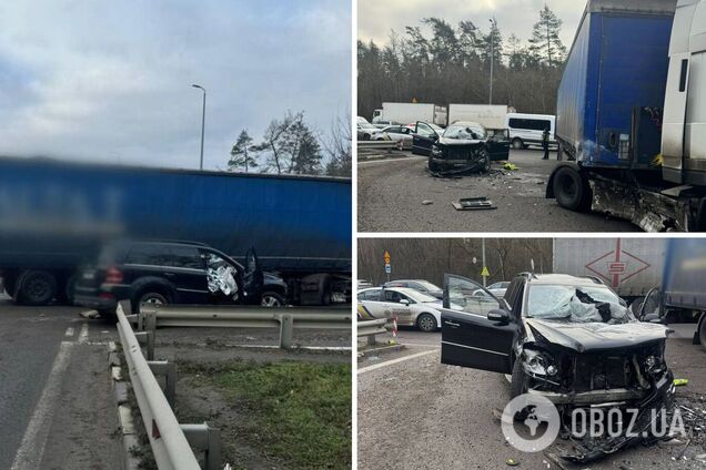 В Киеве легковушка столкнулась с грузовиком: погиб подросток, есть пострадавшие. Подробности, фото и видео