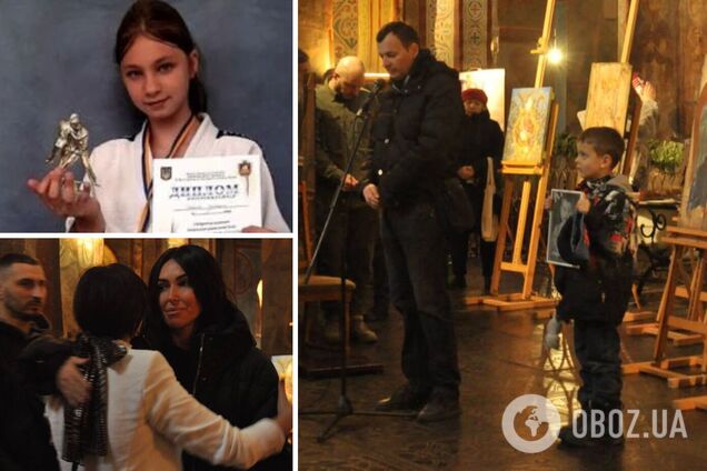 'У будинок прилетіла ракета, ми дивом вижили, а Матвійко – ні': у Києві згадали дітей-спортсменів, вбитих РФ, а імена писали на унікальних іконах