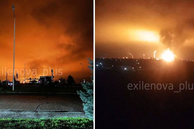 Дроны атаковали Ставропольский край РФ: есть попадания по химзаводу, вспыхнули масштабные пожары. Фото и видео