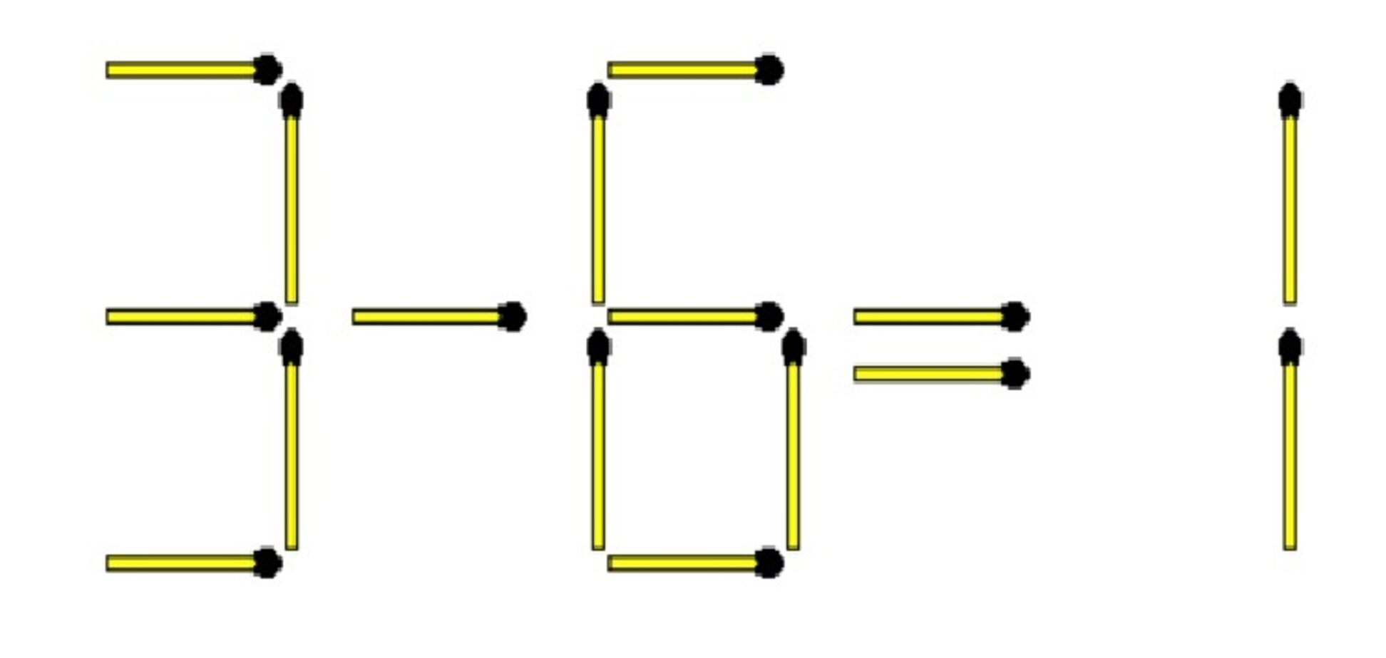 Передвиньте две спички: головоломка, имеющая 2 ответа