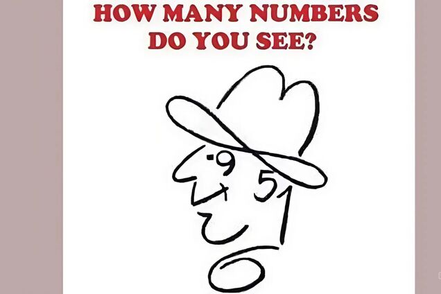 Посчитайте все цифры на рисунке: головоломка для самых внимательных