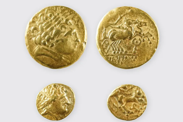 В Швейцарии в болоте археологи нашли две золотые кельтские монеты, которым по 2 300 лет. Фото