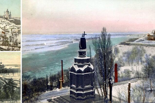 У мережі показали, який вигляд мав зимовий Київ на листівках 1900-х років. Фото