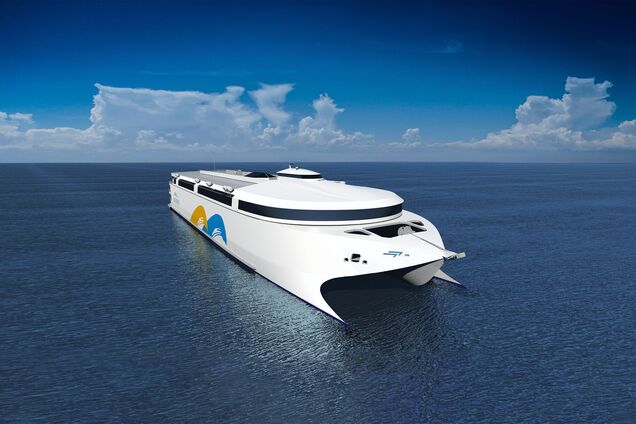 В Австралии испытали самый большой в мире 130-метровый электрический паром. Фото и видео