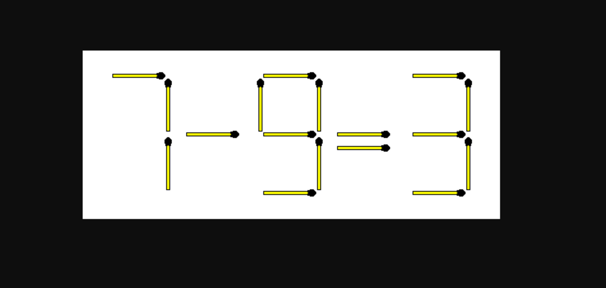 Передвиньте 2 спички и исправьте уравнение: головоломка для сообразительных