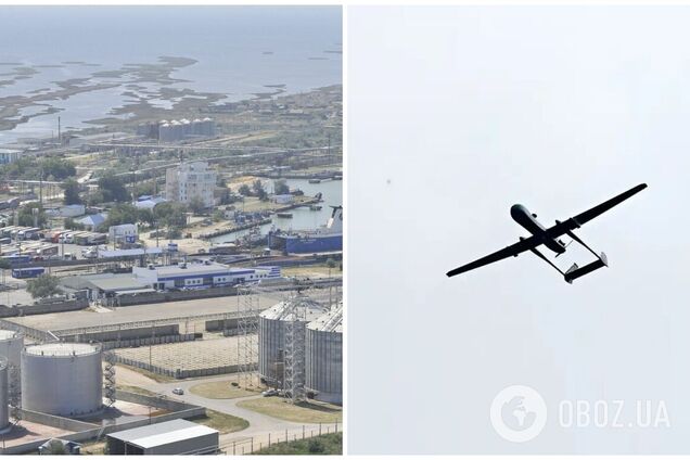 Дроны атаковали порт в российском Темрюке: вспыхнули резервуары с нефтепродуктами