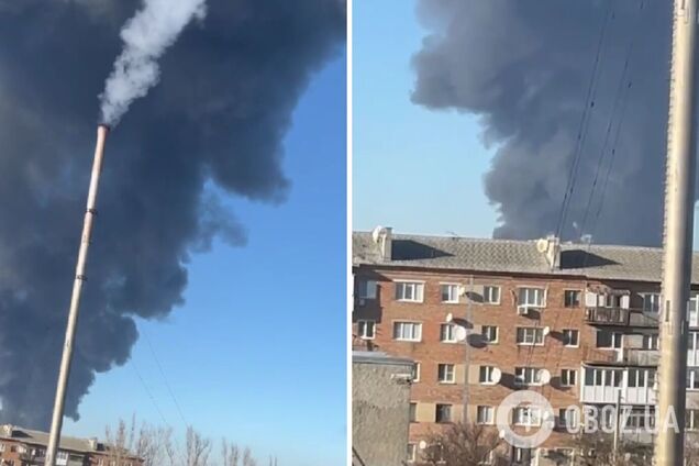 У Генштабі підтвердили ураження Новошахтинського заводу нафтопродуктів. Фото і відео