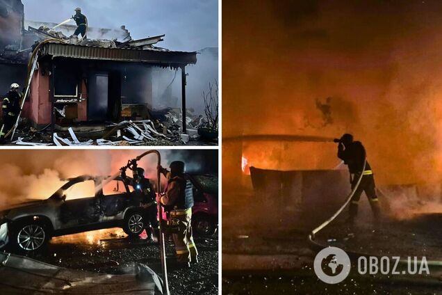 Одного из пострадавших достали из-под завалов: в ГСЧС показали последствия атаки РФ на Киевщину. Фото и видео