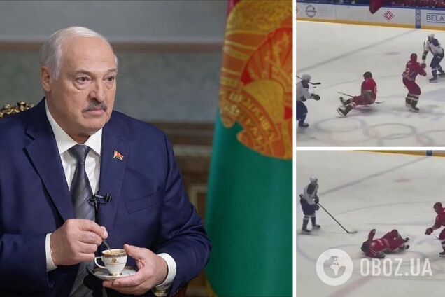 Лукашенка збили під час хокейного матчу. Відео