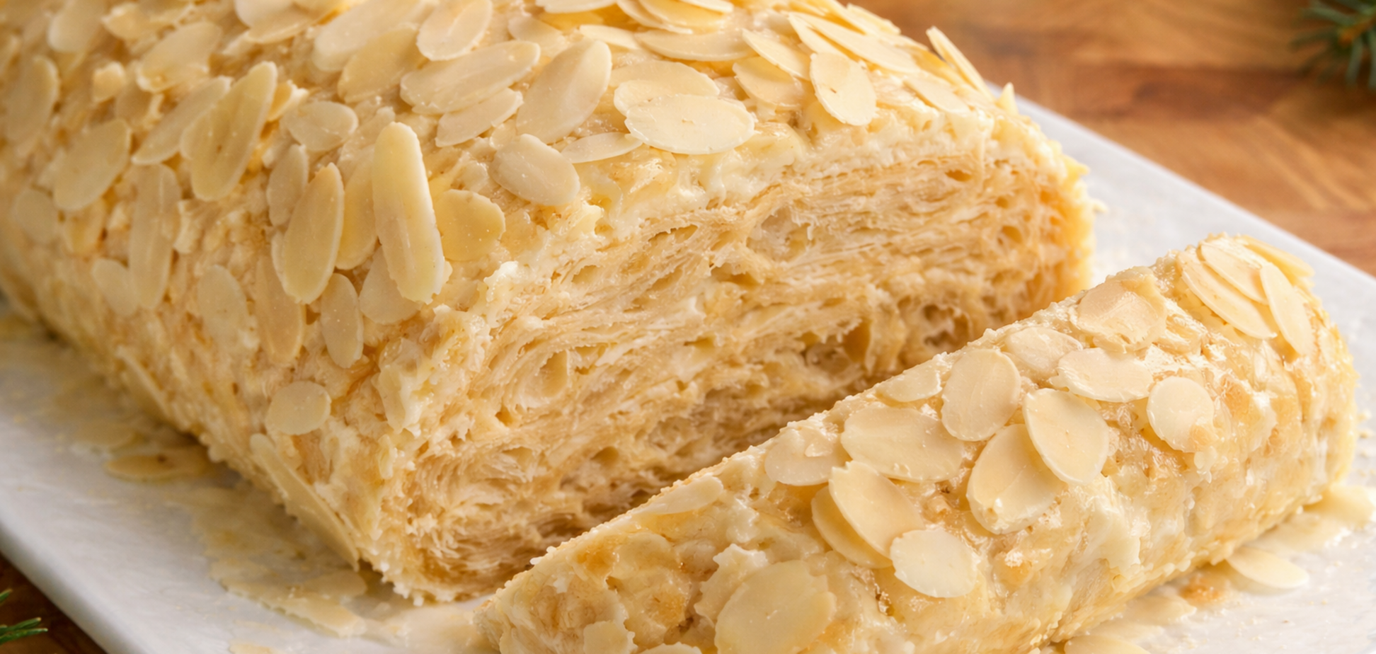 Рулет 'Наполеон' для праздничного стола: готовится значительно проще классического торта