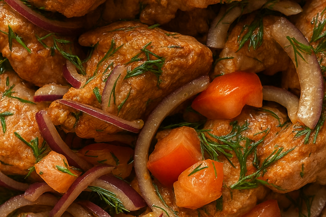 Як смачно запекти соковите м'ясо шматочками в духовці: зимовий рецепт замість шашлика