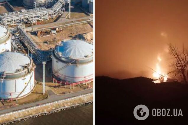 Дроны атаковали нефтебазу в Тамбовской области: произошел пожар. Видео