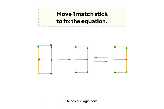 Пересуньте лише один сірник: цікава головоломка