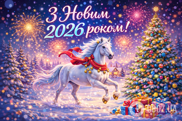 З Новим роком Коня 2026: картинки, листівки, оригінальні привітання та побажання на відео