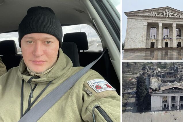 Хлывнюк, который последним выступал в Драмтеатре Мариуполя перед бомбежкой, осудил циничный поступок россиян на руинах