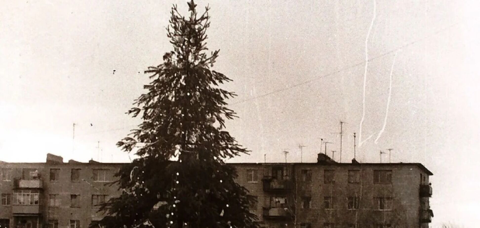 В сети показали главную елку Полтавы 51 год назад: крутилась вокруг своей оси. Фото
