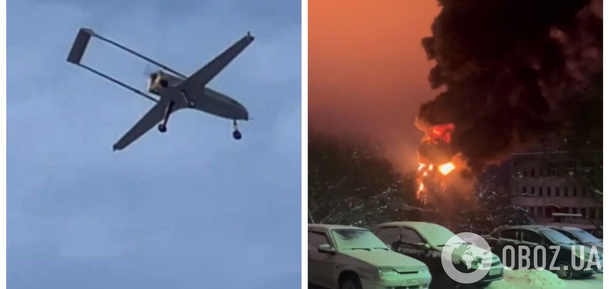 Піднявся чорний дим: у Ярославській області поскаржилися на атаку на нафтобазу. Відео