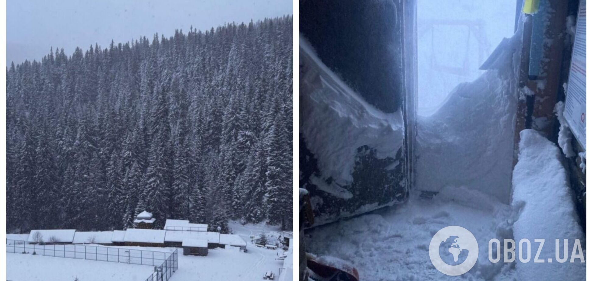 У Карпатах вдарив мороз 17 градусів, йде сніг. Фото