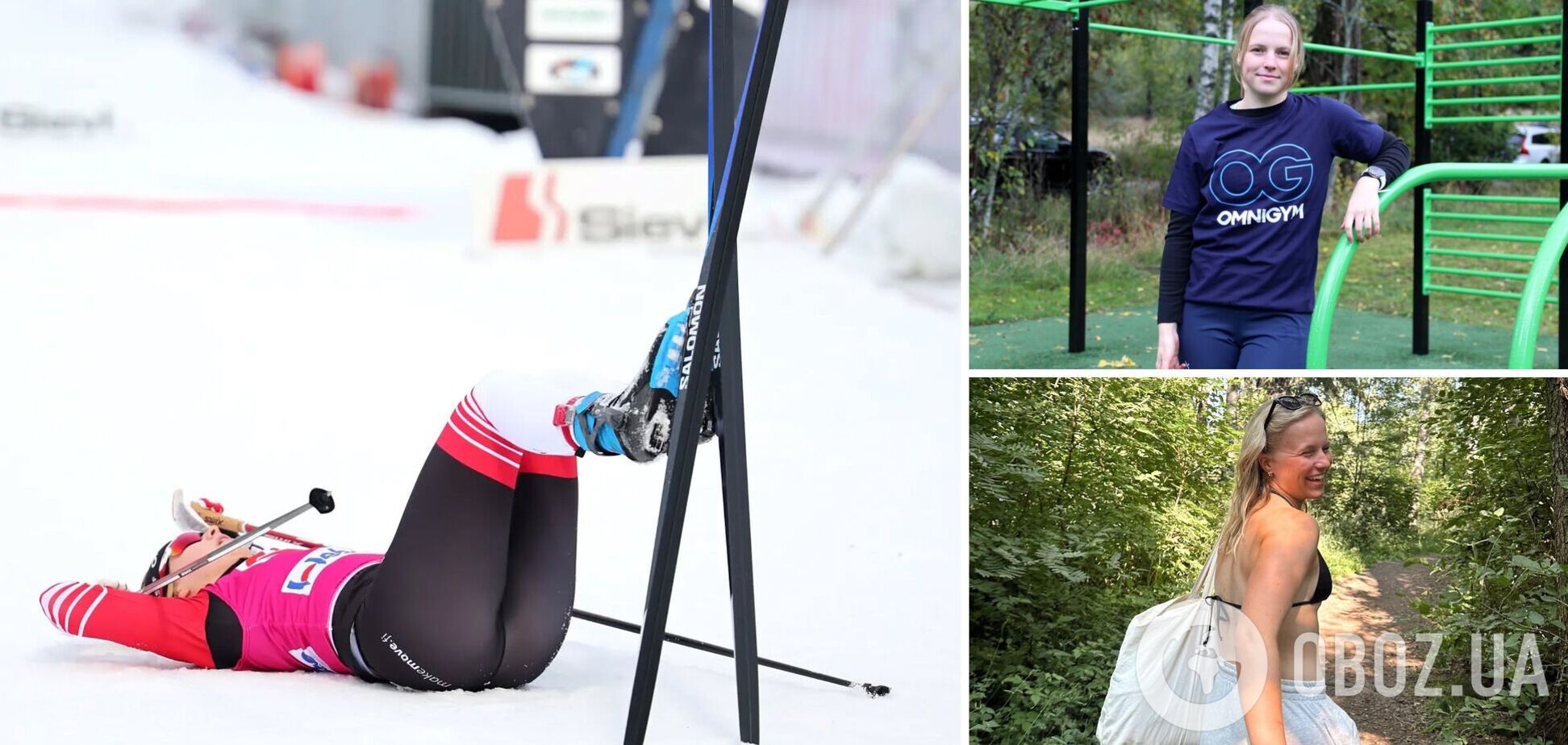 Известная шведская лыжница-лесбиянка вышла на гонку в прозрачном комбинезоне. Видео