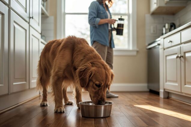 Як заохотити собаку пити більше води взимку: чотири способи