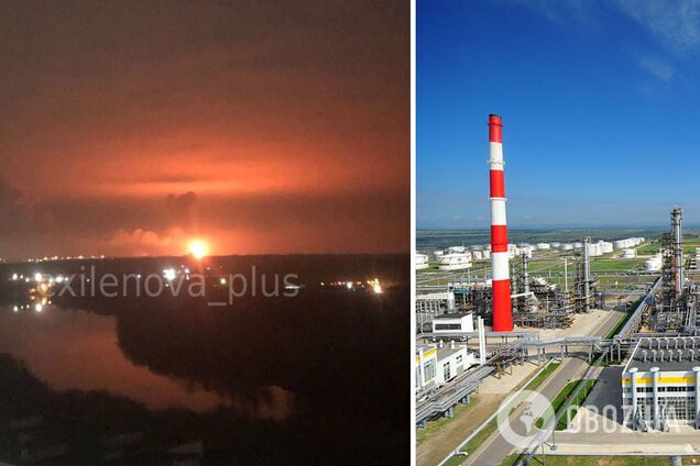 Дрони атакували НПЗ у Сизрані, сталась пожежа: заграву було видно здалеку. Фото і відео