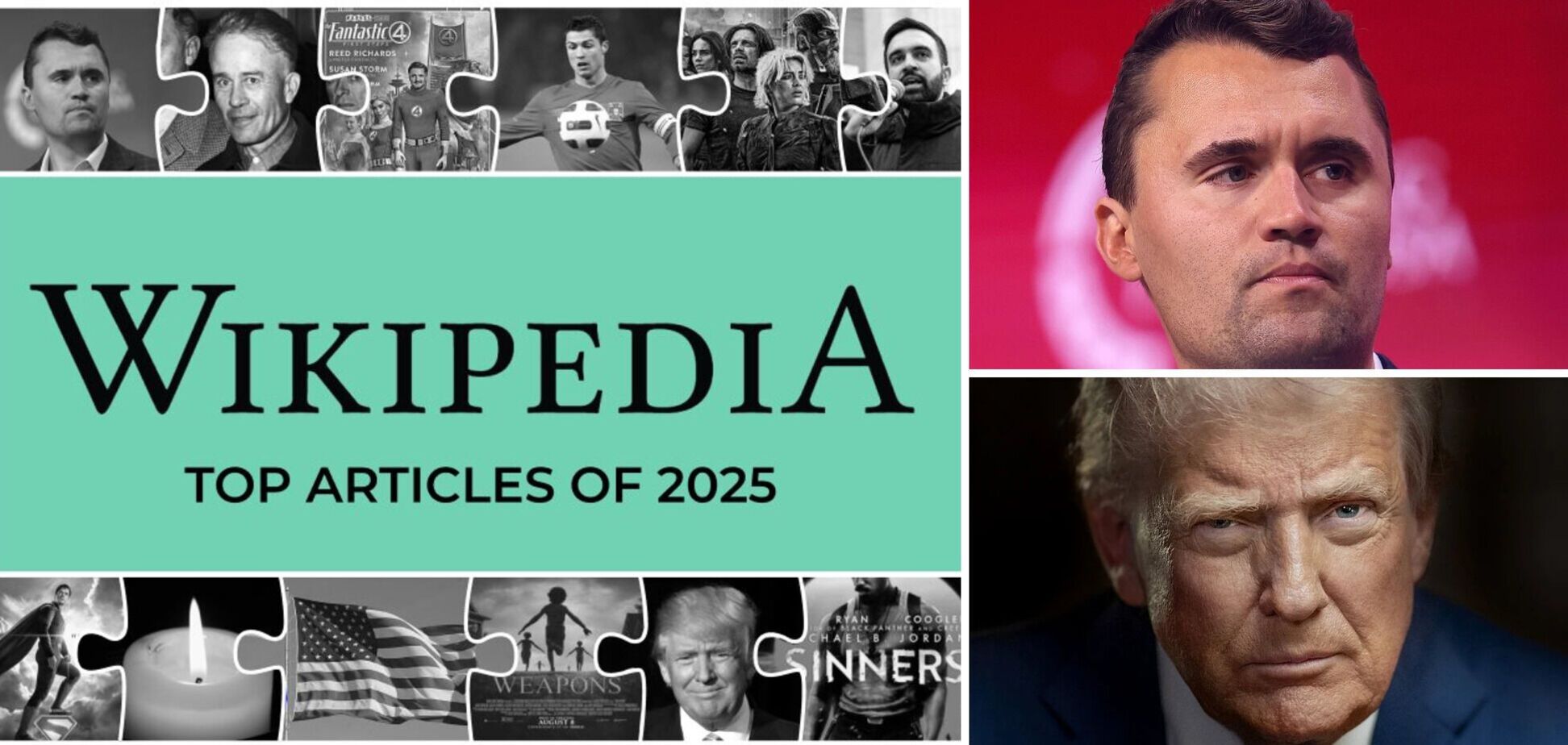 Вікіпедія оприлюднила добірку найпопулярніших сторінок 2025 року: що увійшло до списку