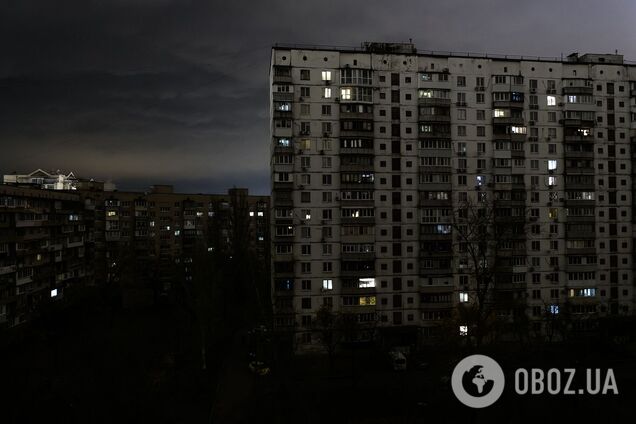 Отключение электроэнергии в Киеве. Иллюстрация