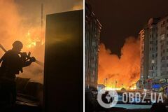 Россия атаковала Киевскую область дронами и ракетами: ранены три человека. Фото и видео