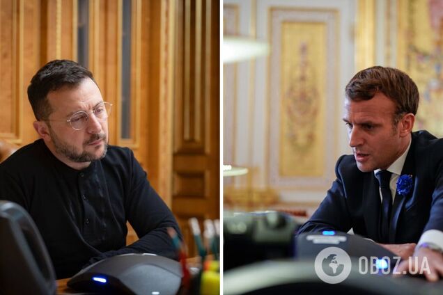 Зеленський і Макрон зідзвонилися з приводу останніх переговорів: деталі