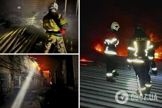В Фастове в результате российской атаки возник масштабный пожар: в ГСЧС Киевской области рассказали подробности. Фото