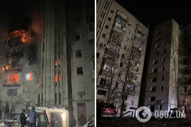 Оккупанты ударили дронами по многоэтажке в Ахтырке: есть пострадавшие. Фото