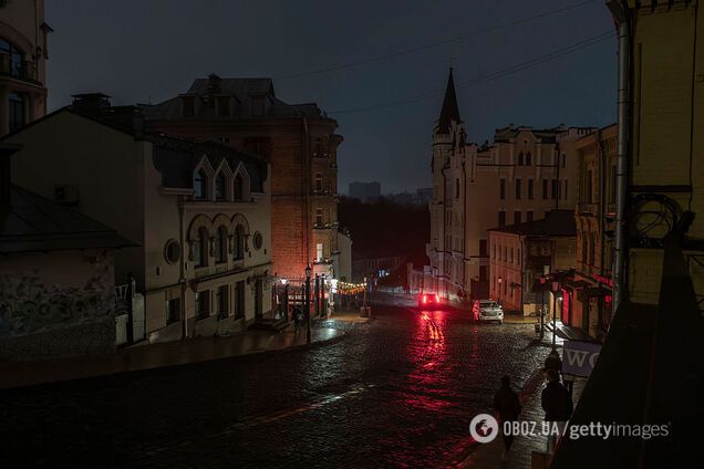 Отключение света в Киеве. Иллюстрация
