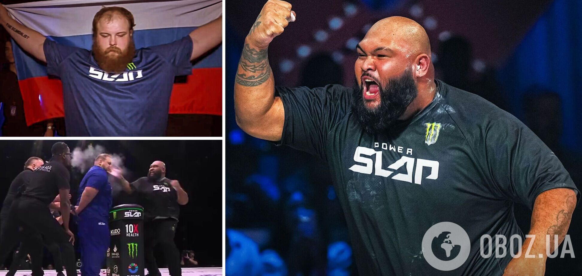 Только зубами клацнул... Российского гиганта одним ударом отправили в тяжелый нокаут на турнире по пощечинам. Видео