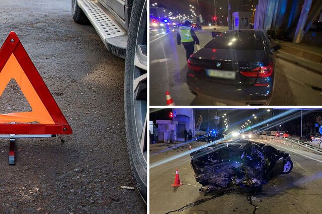 В Киеве BMW на скорости протаранил Mazda: есть пострадавшие, нарушитель был пьян. Фото и подробности