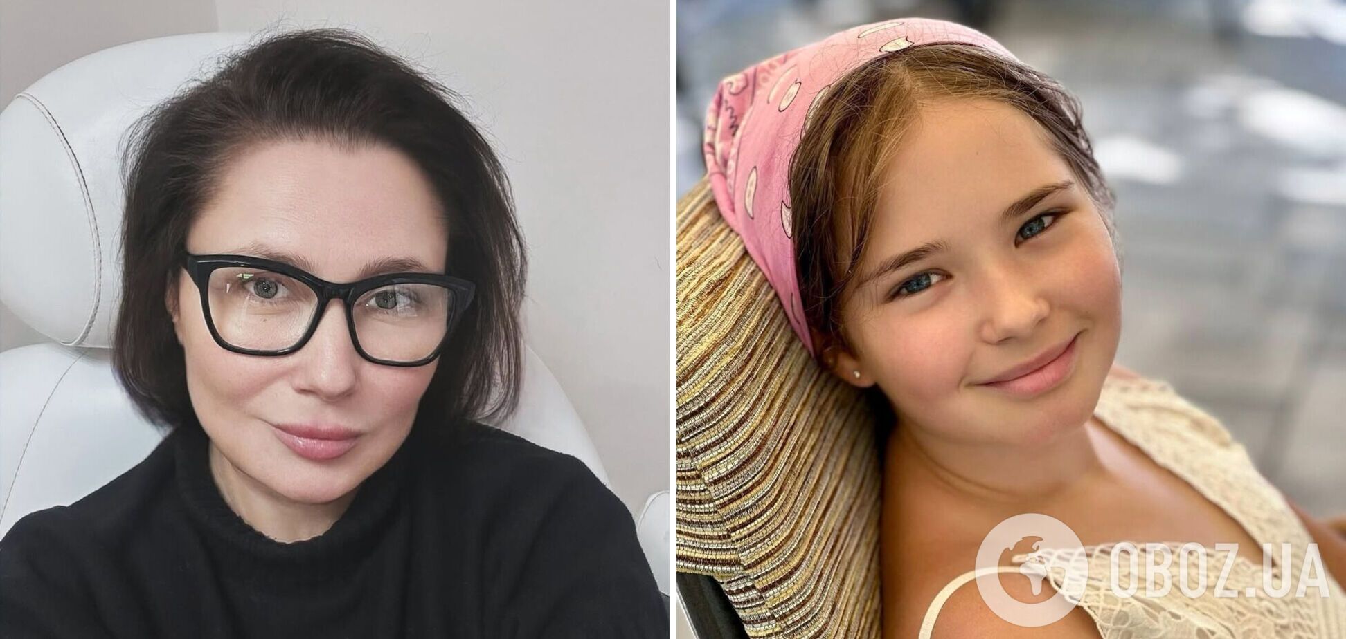 9-летняя дочь Елены Мозговой покрасила волосы в яркий цвет. Фото до и после