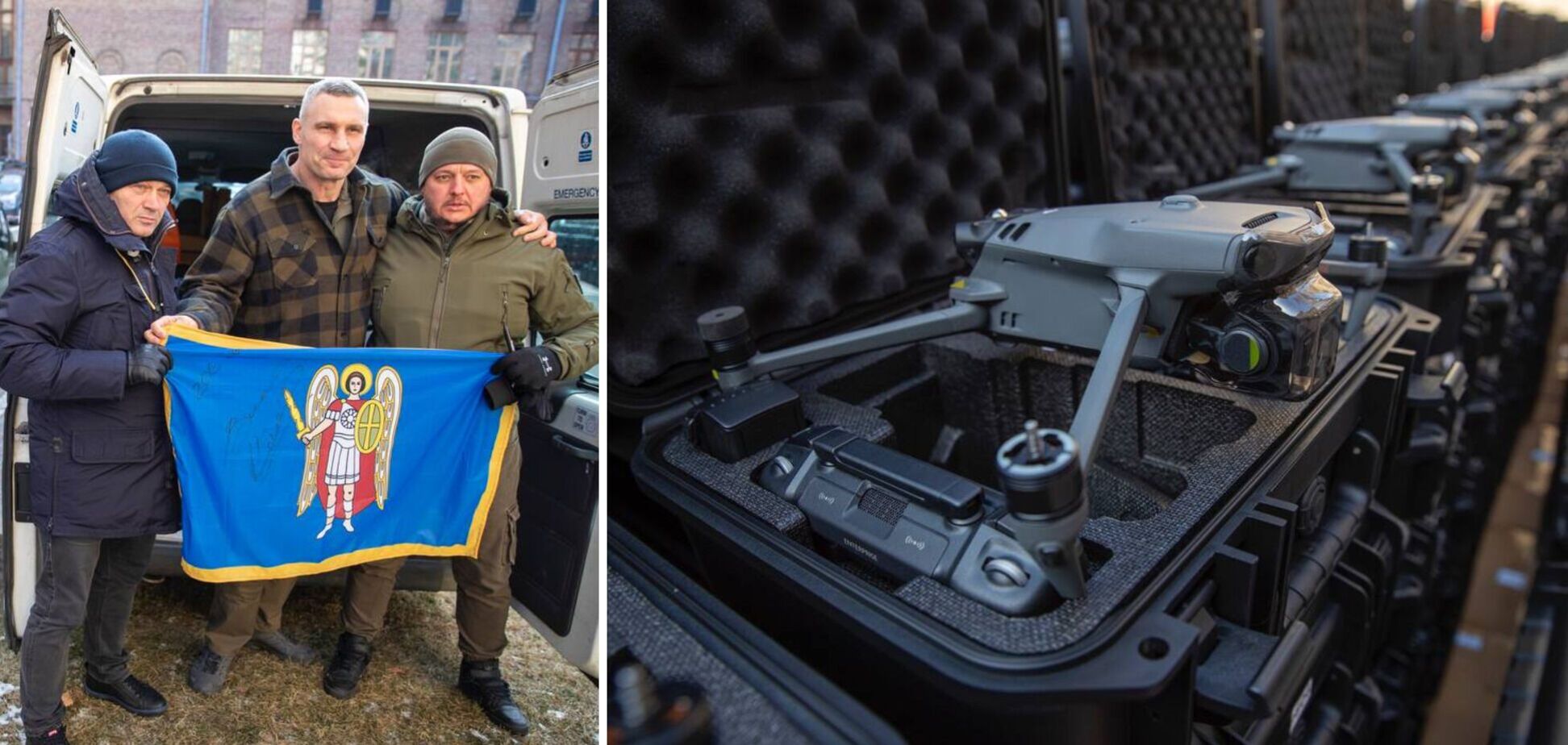 Кличко от громады Киева передал бойцам на фронт более 700 дронов и другое оборудование