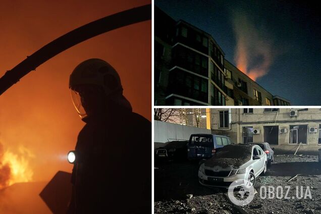 Ворог бив балістикою: у Києві прогриміли потужні вибухи, спалахнули пожежі, є загиблий та постраждалі. Фото