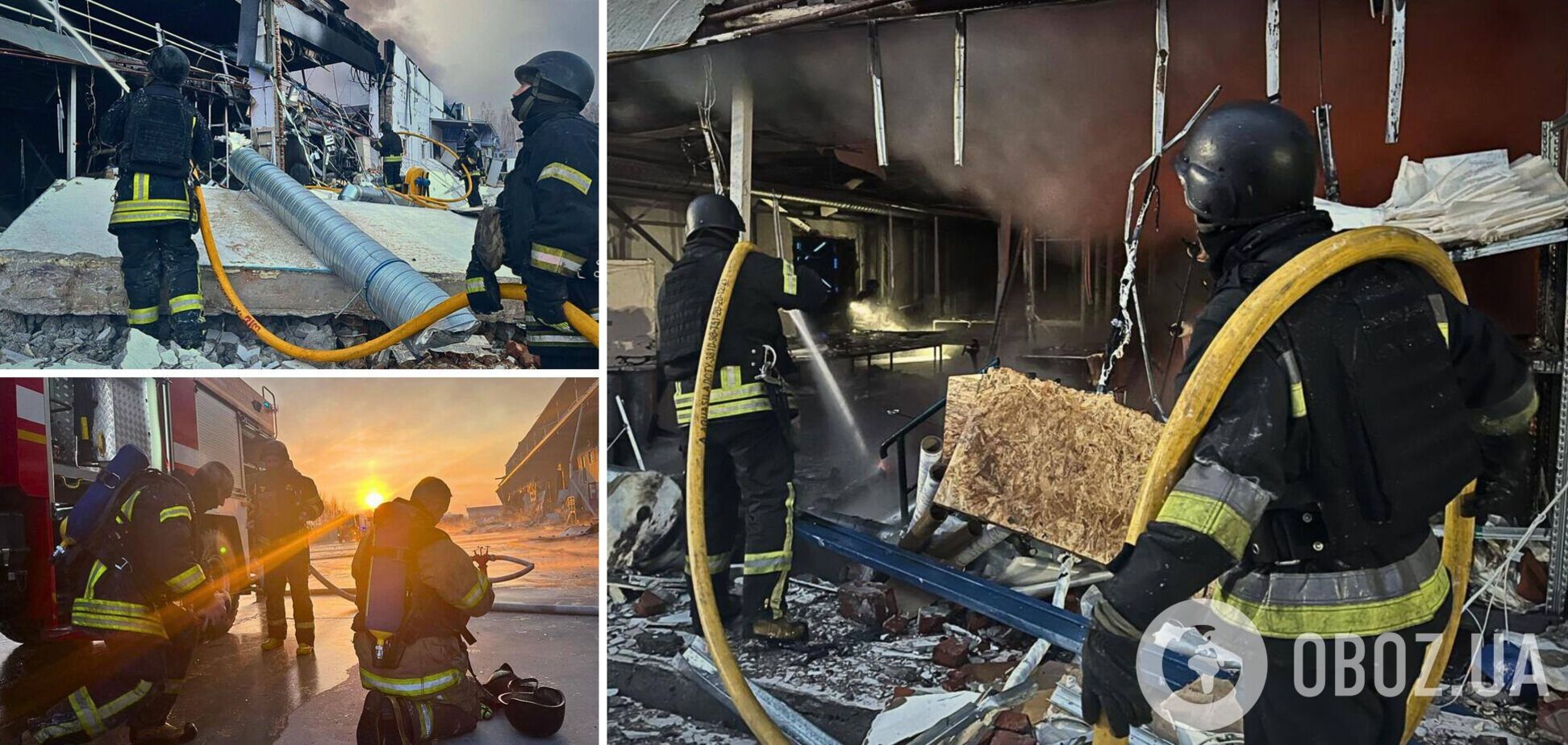 Повреждены дома, возник пожар на складах: в КОВА рассказали о последствиях российской атаки на Киевскую область. Фото