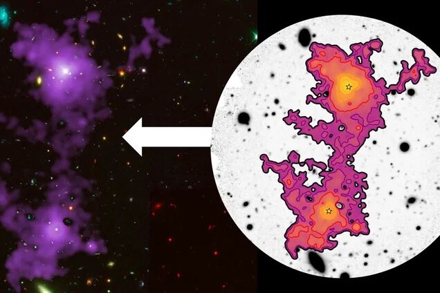 Астрономы впервые сделали фото 'космической паутины', охватывающей две галактики