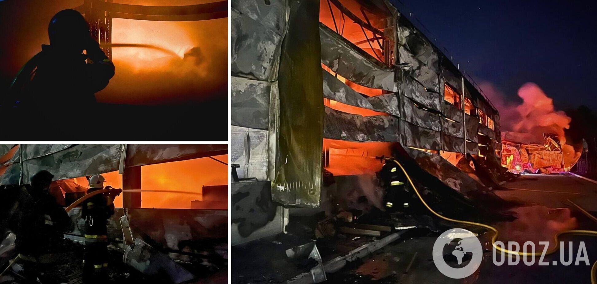 Є збиті цілі, виникла пожежа: у КОВА розповіли про наслідки російської атаки на Київщину. Фото