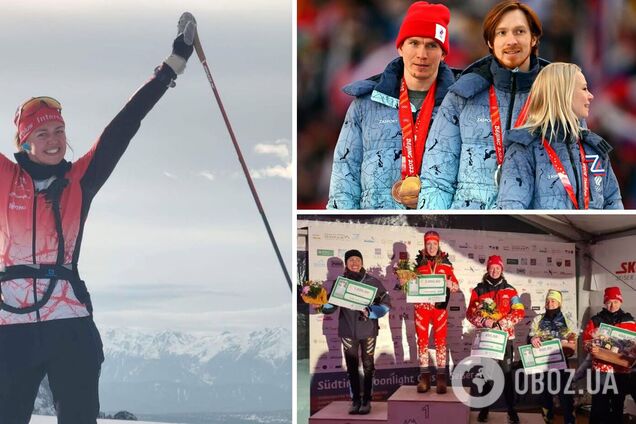 Шведська лижниця вийшла із прапором України на нагородження у гонці, куди допустили росіянина. Фотофакт