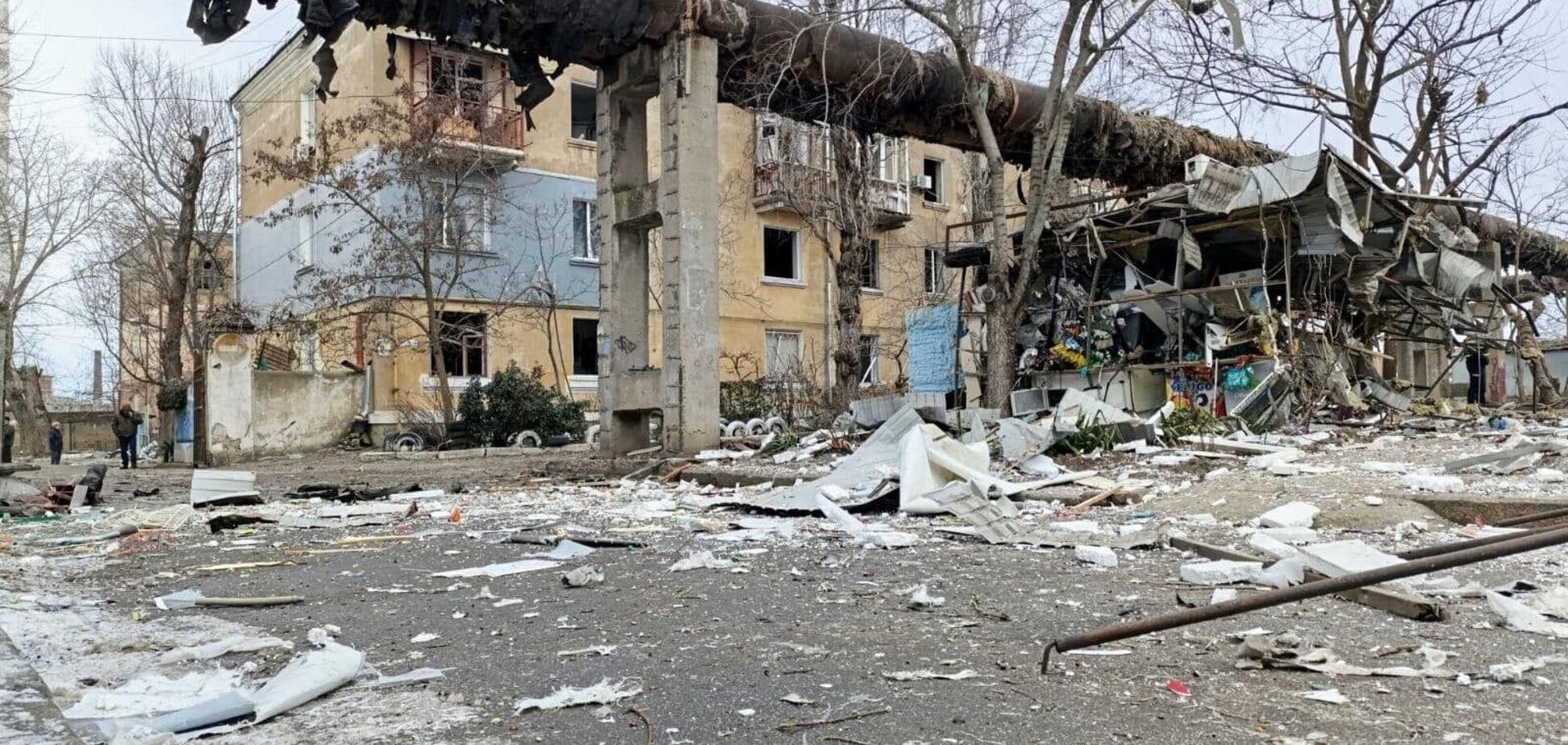 Наслідки нічого обстрілу по Миколаєву 16 лютого