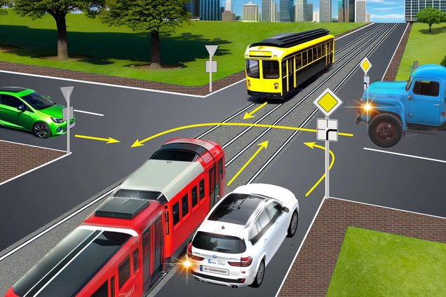 Кто проедет перекресток третьим? Запутанная задача по ПДД