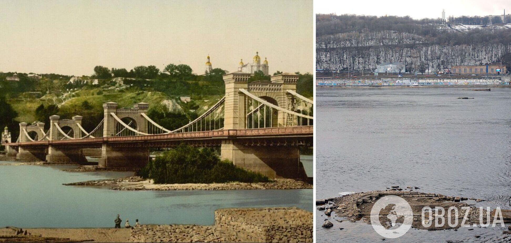 Легендарная достопримечательность Киева: как выглядел первый капитальный мост через Днепр в столице. Архивные фото